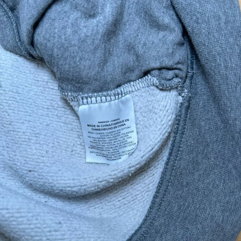 Y2K Red Tag Nike Scuba/Ninja Hoodie Size Small Grey with Black Nike logo